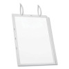 Water-Resistant Sign Holder Pockets With Cable Ties, 11 x 17, Clear Frame, 5/Pack