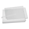 Water-Resistant Sign Holder Pockets With Cable Ties, 11 x 17, Clear Frame, 5/Pack