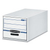 Stor/Drawer Basic Space-Savings Storage Drawers, Letter Files, 14" X 25.5" X 11.5", White/Blue, 6/Carton