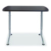 Arc Adjustable-Height Table, Rectangular, 60" x 30" x 30" To 42", Graphite/Silver