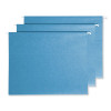Colored Hanging File Folders With Protab Kit, Letter Size, 1/3-Cut, Blue