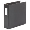 Deluxe Non-View D-Ring Binder With Label Holder, 3 Rings, 3" Capacity, 11 X 8.5, Black