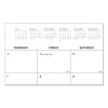 Desk Pad Calendar, 22 x 17, White Sheets, Black Binding, Clear Corners, 12-Month (Jan To Dec): 2026