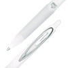 207 Plus+ Gel Pen, Retractable, Medium 0.7 Mm, Black Ink, White Barrel, Dozen