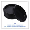 Hi-Impact Plastic Dinnerware, Plate, 10" Dia, Black, 125/Sleeve, 4 Sleeves/Carton
