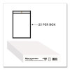Stitched Shop Ticket Holders, Super Heavy-Duty, Top Load 6 x 9 Insert, Clear Front, Black Border, 25/Box