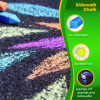 Washable Sidewalk Chalk, Tropical Colors, 4.25" x 0.75 Diameter, Assorted, 24 Sticks/Set