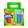 Washable Sidewalk Chalk, Tropical Colors, 4.25" x 0.75 Diameter, Assorted, 24 Sticks/Set
