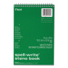 Spell-Write Wirebound Steno Pad, Randomly Assorted Cover Colors, Gregg Rule, (80) White 6 x 9 Sheets