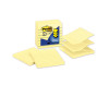 Original Canary Yellow Pop-Up Refill, Note Ruled, 3" x 3", Canary Yellow, 100 Sheets/Pad, 6 Pads/Pack
