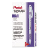 R.s.v.p. Ballpoint Pen, Stick, Fine 0.7 Mm, Violet Ink, Clear/Violet Barrel, Dozen