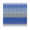 G2 Premium Gel Pen, Retractable, Fine 0.7 Mm, Blue Ink, Smoke/Blue Barrel, 12/Pack
