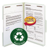Recycled Pressboard Fastener Folders, 1/3-Cut Tab: Assorted, Expands 1", 2 Fasteners, Legal Size, Gray-Green, 25/Box