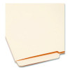 Heavyweight Manila End Tab Folders, 9" High Front, 1/2-Cut Tabs: Bottom, Letter Size, 0.75" Expansion, Manila, 100/Box