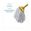 Cut-End Wet Mop Head, Rayon/Polyester, Non-Woven, White, 20Oz