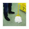 Cut-End Wet Mop Head, Rayon/Polyester, Non-Woven, White, 20Oz
