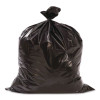Heavy-Duty Low-Density Wing Tie Contractor Bags, 55 Gal, 3 Mil, 35.75" x 53.88", Black, 15 Bags/Roll, 4 Rolls/Carton