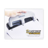 20-Sheet Ez Squeeze Three-Hole Punch, 9/32" Holes, Black/Silver