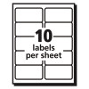 Matte Clear Easy Peel Mailing Labels W/ Sure Feed Technology, Inkjet Printers, 2 X 4, Clear, 10/Sheet, 25 Sheets/Pack