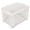 Super Stacker Storage Boxes, Holds 500 4 X 6 Cards, 7.25 X 5 X 4.75, Plastic, Clear