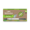 Ecolutions Clic Stic Ballpoint Pen, Retractable, Medium 1 Mm, Black Ink, Translucent Frost/Black Barrel, Dozen