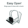 Premier Easy Open Clearvue Locking Slant-D Ring Binder, 3 Rings, 1" Capacity, 11 X 8.5, White