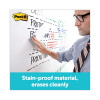 Dry Erase Surface, Laminate Film, 48" x 7 Mil x 36", White