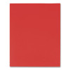 Twin-Pocket Folder, Accommodates (100) 11 x 8.5 Sheets, Red, 25/Box