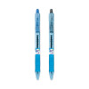 B2P Bottle-2-Pen Recycled Ballpoint Pen, Retractable, Medium 1 Mm, Assorted Ink Colors, Translucent Blue Barrel, 36/Pack