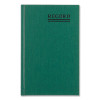 Emerald Series Account Book, Green Cover, 9.63 X 6.25 Sheets, 200 Sheets/Book