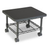 Underdesk Printer/Fax Stand, Engineered Wood, 2 Shelves, 19" x 16" x 13.5", Black
