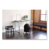 Underdesk Printer/Fax Stand, Engineered Wood, 2 Shelves, 19" x 16" x 13.5", Black