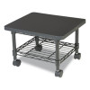 Underdesk Printer/Fax Stand, Engineered Wood, 2 Shelves, 19" x 16" x 13.5", Black