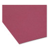 Colored File Folders, 1/3-Cut Tabs: Assorted, Letter Size, 0.75" Expansion, Maroon, 100/Box