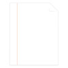 25% Cotton Business Paper, Red Margin Rule, 95 Bright, 20 Lb Bond Weight, 8.5 x 11, White, 500 Sheets/Ream