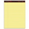 Gold Fibre Quality Writing Pads, Wide/Legal Rule, (50) Canary Yellow 8.5 x 11 Sheets, Dozen