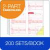 Service Call Book, Two-Part Carbonless, 5.5 x 3.88, 4 Forms/Sheet, 200 Forms Total
