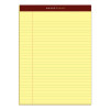 Docket Gold Ruled Perforated Pads, Wide/Legal Rule, (50) Canary Yellow 8.5 x 11 Sheets, 12/Pack