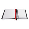 Large Mastery Journal With Pockets, 1-Subject, Narrow Rule, Black/Red Cover, (192) 10 x 8 Sheets