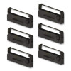 900874 Cash Register Ribbon, Black, 6/Box