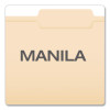 Reinforced Top Tab Manila File Folders, 2/5-Cut Tabs: Right Of Center Position, Letter Size, Manila, 100/Box