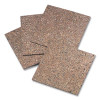 Cork Bulletin Board Tiles, 1 Ft x 1 Ft, Brown Surface, Frameless, 4/Pack
