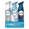 Air Variety Pack, Heavy-Duty Crisp Clean/Linen And Sky/Ocean, 8.8 Oz Aerosol Spray, 3/Pack