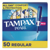 Pearl Tampons, Regular Absorbency, 50/Pack