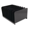 Steel Vertical File Organizer, 8 Sections, Letter Size Files, 11 X 15 X 7.75, Black