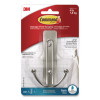 Large Double Bath Hooks, Metal, Satin Nickel, Supports 4 Lb