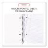 Wirebound Notebook, 1-Subject, Wide/Legal Rule, Black Cover, (70) 10.5 x 8 Sheets
