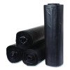 Low-Density Commercial Can Liners, 60 Gal, 1.15 Mil, 38 x 58, Black, Interleaved Roll, 25 Bags/Roll, 4 Rolls/Carton