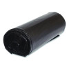 Low-Density Commercial Can Liners, 60 Gal, 1.15 Mil, 38 x 58, Black, Interleaved Roll, 25 Bags/Roll, 4 Rolls/Carton