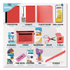 Back To School Supplies Kit For Grades K-5, Red